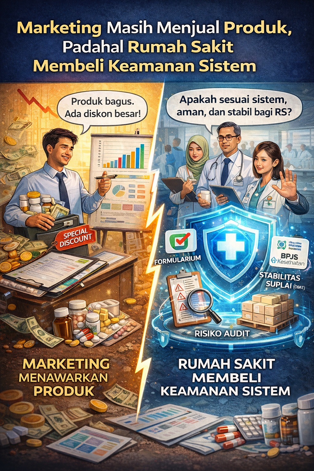 Marketing Masih Menjual Produk, Padahal Rumah Sakit Membeli Keamanan Sistem